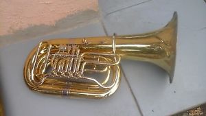 BBb Mirafone 186 tuba  Mirafone Miraphone as found needs bell repair nice finish