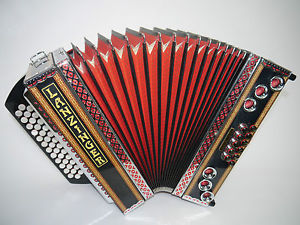 Steirische Harmonika,  LANZINGER Ecxellent 33 , Helikonbass, sehr guter Zustand
