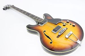 YAMAHA SA-70 Semi Acoustic Bass Sunburst Ref.No 198