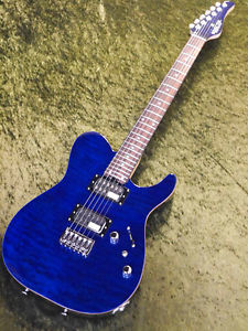Free Shipping New SCHECTER KR-24-2H-FXD BLU/R 2016 Blue Electric Guitar