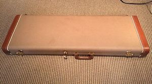 1960-1963 Fender Stratocaster Telecaster case w/ Tan tolex Strat EXC Shape L@@k!