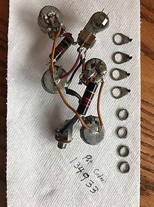 Vintage 1959 Gibson Les Paul Pots, Bumblebee Caps, Switch, Jack - Wiring Harness