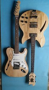 thinline telecaster and semi acoustic all solid tonewoods UK luthier build
