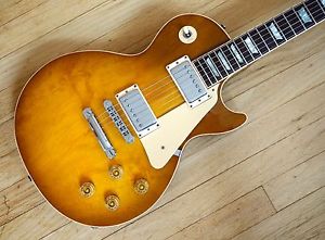1995 Gibson Les Paul Standard Honeyburst Plain Top Electric Guitar w/hc