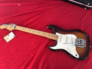 Vintage Lefty Fender 1983 Burst USA Stratocaster, Case, left handed,1 ownr, tags