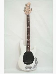 MUSICMAN Stingray4 White w/hard case Free shipping Guiter Bass From JAPAN #Q625