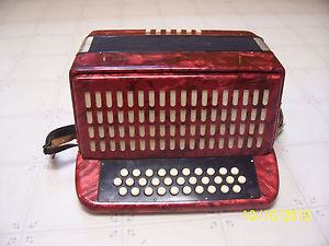 Weltmeister  3 row Accordion button box  Accordian  Keys of  F Bb Eb maybe