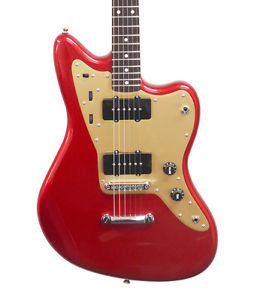 Fender Squier Deluxe Jazzmaster ST Guitare Électrique, Candi Rouge Pomme (NEUF)