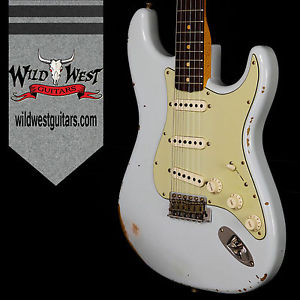 Fender Custom Shop 1963 Stratocaster Relic Rosewood Board Sonic Blue
