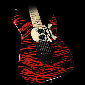 Charvel Custom Shop Warren DeMartini San Dimas Electric Guitar Skull Graphic