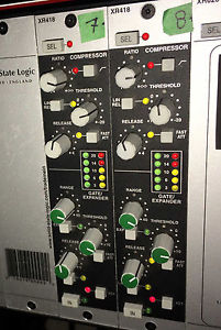 2 SOLID STATE LOGIC SSL X-Rack XR418E Series Dynamics Modules (PAIR) LOW PRICE!!