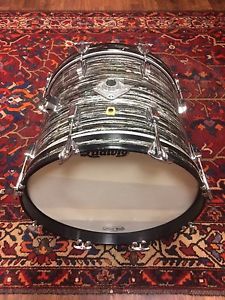 1960s Ludwig 14x18 oyster black pearl vintage bass drum