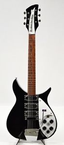 Rickenbucker 325V63 JetGlo JG Black w/hard case Free shipping From JAPAN