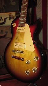 1996 Gibson Les Paul Studio Gem Series Electric Guitar Topaz Sunburst P90s, Case