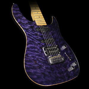 Used 2008 Brian Moore C90P Electric Guitar Transparent Purple