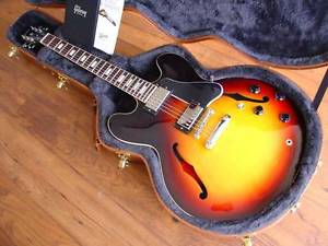 GIBSON ES 335  REISSUE ES335 SUNSETBURST MEMPHIS CUSTOM SHOP BLOCK INLAY 2015