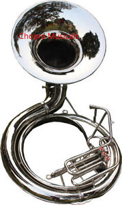 Sousaphone 25 Bell 3V Chrome CHOPRA Lagest Size Carring Bag n M/P Free
