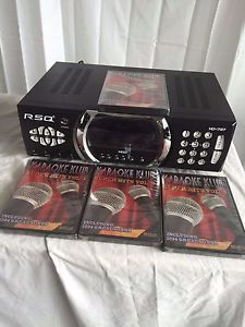 RSQ HD-787 500GB HARD DRIVE MULTI-FORMAT CDG KARAOKE PLAYER Over 4000 MPX Tracks