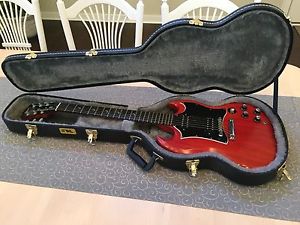 Gibson 2002 SG Faded w Crescent Moon Inlays, TKL hardshell case included