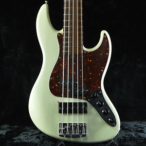 [USED] Valenti VMJ-5 Vintage Aged Vintage White, f0289  Electric Bass