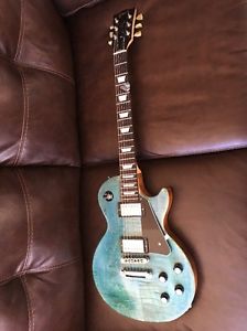 Gibson Les Paul Studio 2013 Custom Stain Turquoise W/ Hardshell SKB Case