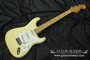 Fender 1974 Stratocaster "Olympic White Finish" Used  w/ Hard case FREE SHIPPING