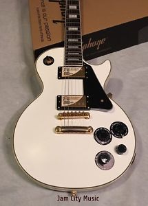 Epiphone Les Paul Custom Pro Alpine White Electric Guitar factory 2nd