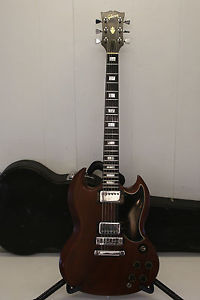vintage 1974 GIBSON SG ELECTRIC GUITAR +tar-backs NICE PLAYER +hard case