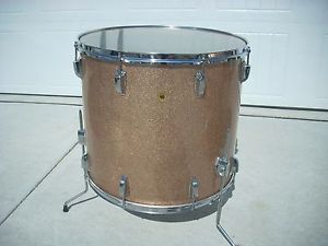 1960's Ludwig 20 inch tom drum champagne sparkle Exc!