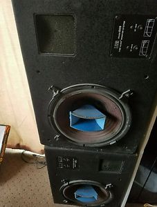 2 urei model 809 studio speakers w/ time aligned crossover