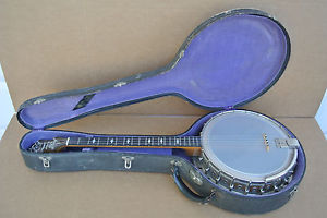 RARE!!! 1920s GRETSCH ORCHESTRELLA BANJO w/ PLANET TUNERS!!!! LOT #C134