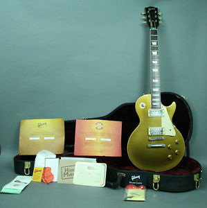 2003 Gibson Les Paul Standard BRAZILIAN FINGERBOARD 1957 Reissue Goldtop Guitar