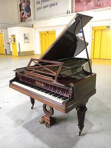 Pleyel Paris Antique Grand Piano With Ornate Rosewood Case C.1878