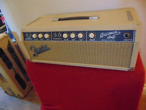 1963 Fender Bassman Blonde Brownface Amp Head 6G6-B
