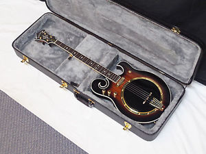 GOLD TONE EBM-5+ F-style electric 5-string BANJO w/ HARD CASE - Planetary Tuners