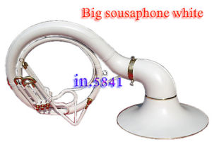 SOUSAPHONE TUBA:WHITE COLORED 25'' BELL_BB PITCH *W/BAG&MP BRASSITEM