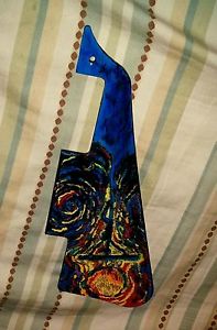 CUSTOM PAINTED WORSHIP CHRISTIAN CROSS PICKGUARD FOR GIBSON & EPIPHONE LES PAUL