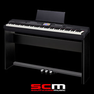 PRIVIA PX360 BLACK DIGITAL PIANO 88 WEIGHTED KEYS USB MATCHING STAND & 3 PEDALS