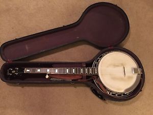 RARE Late 40's Gibson RB150 Bowtie 5 String Archtop Banjo & Original Case