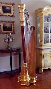 Lyon and Healy Style 15 Pedal Harp, Fully Restored