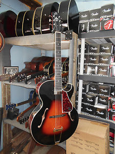 The Loar LH-650-VS Hand-Carved Archtop Cutaway Guitar, Vintage Sunburst w/ Case