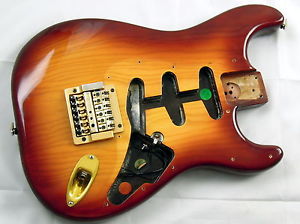 FENDER USA 1979 Vintage Stratocaster Body - Rare Sienna Burst w/Factory Kahler!