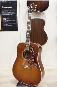 Gibson HUMMINGBIRD VINTAGE Cherry Sunburst w/hard case F/S Guiter #Q756
