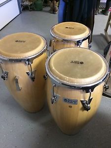 LP Performance set of 3 classic conga drums and stands