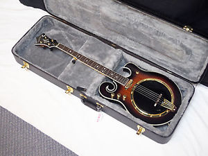 GOLD TONE EBM-5+ F-style electric 5-string BANJO w/ HARD CASE - Planetary Tuners