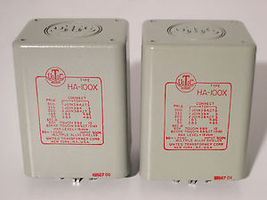 UTC HA-100X  MC STEP-UP TRANSFORMER MATCHED PAIR • NEW / Teletronix® LA-2A