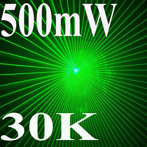 = 30Kpps = ILDA  500mW Green Laser Show System Lighting for DJ PC Control 30K