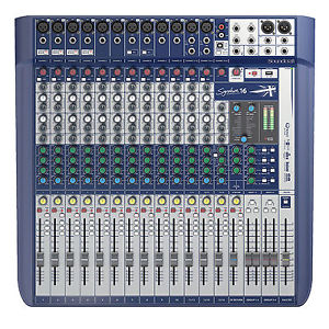 2x QSC K12 KSUB System, Soundcraft Signature 16 Mixer & Shure GLX-D Wireless Mic