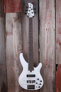 Yamaha TRBX505 5 String Premium Electric Bass Electric Guitar Trans White Finish