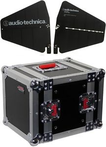 Audio-Technica ATWA49 + Gator G-TOUR 6UHR - 6U Half Rack with ... - Value Bundle
